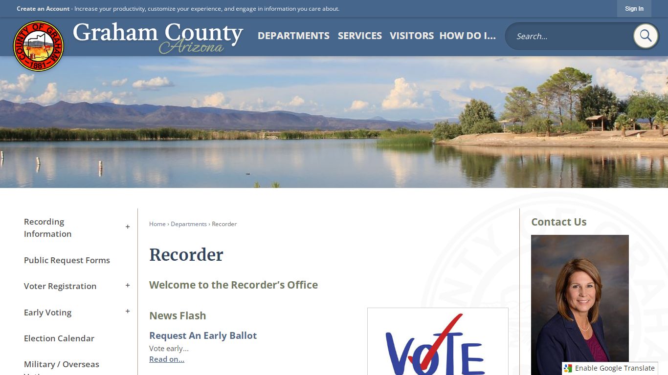 Recorder | Graham County, AZ