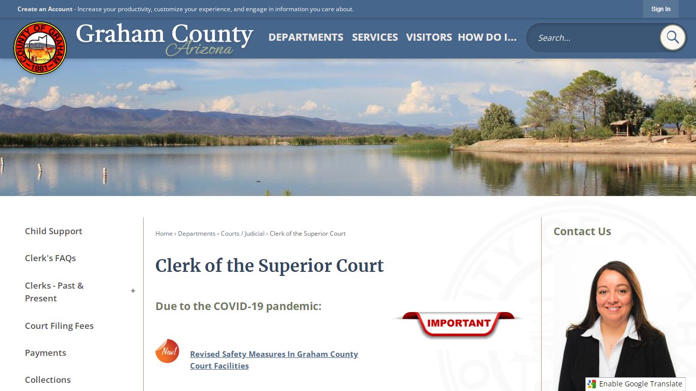 Clerk of the Superior Court | Graham County, AZ