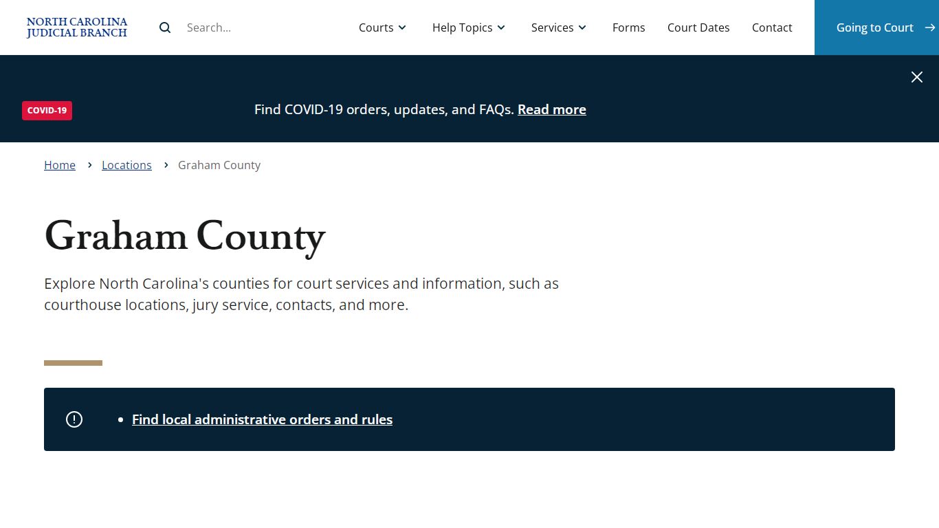 Graham County | North Carolina Judicial Branch - NCcourts