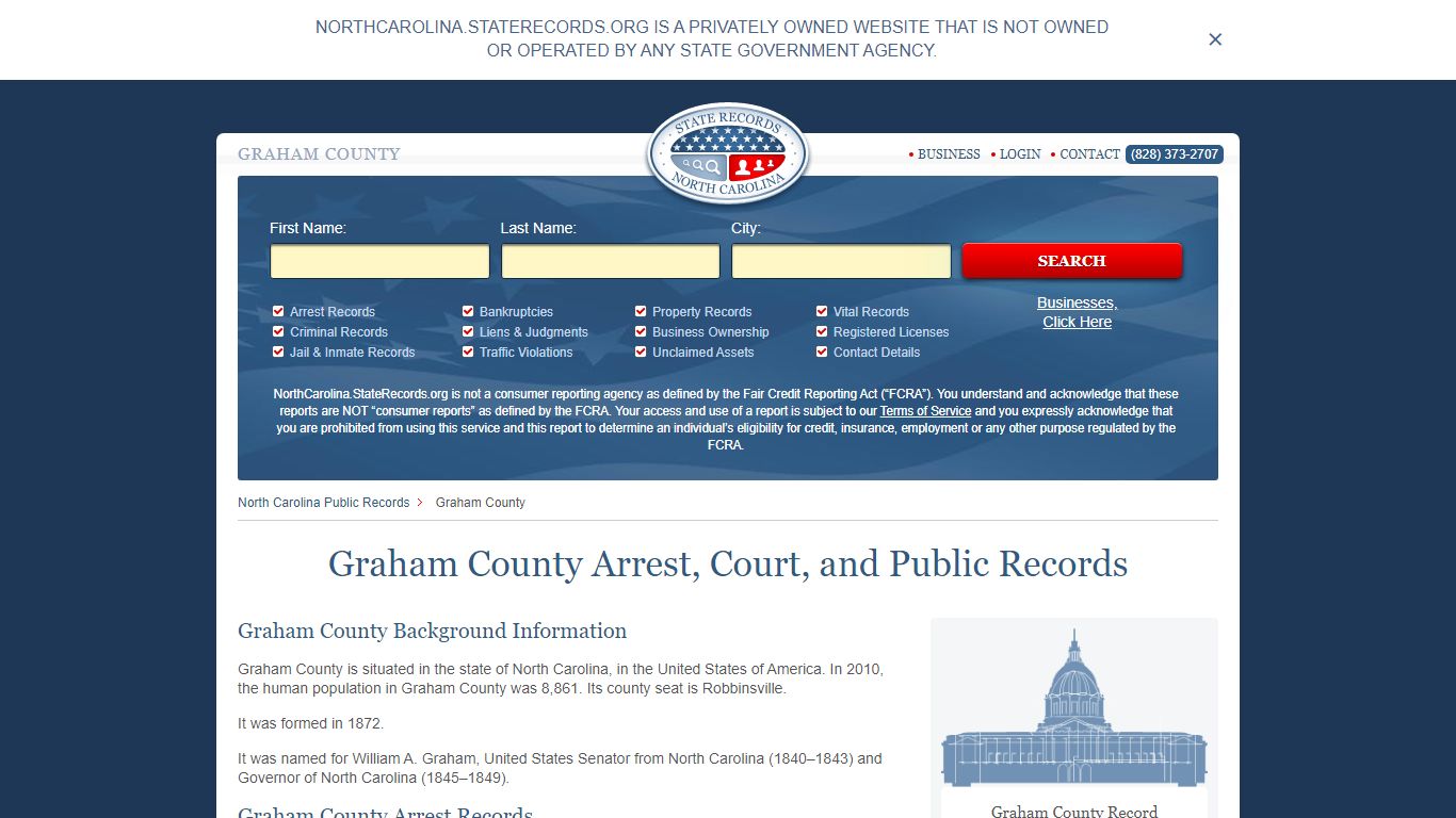Graham County Arrest, Court, and Public Records